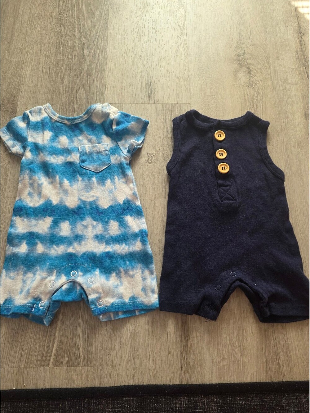 Baby 0-3 month summer romper outfit set of 2
